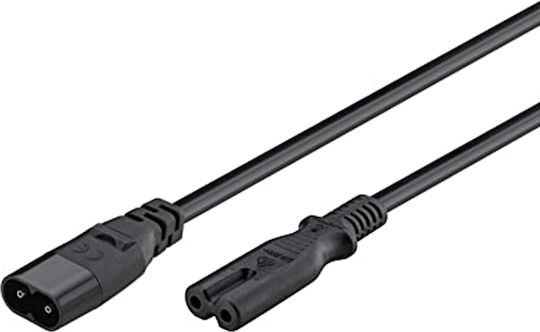LogiLink IEC C7 - IEC C8 Cable 2m Μαύρο CP129