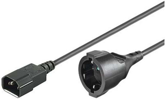 Microconnect Schuko - IEC C14 Cable 2m Black (PE130200)
