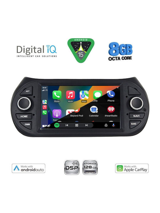 Digital IQ Car Audio System for Peugeot Bipper Citroen Nemo Lexus CT 2008 (Bluetooth/USB/WiFi/GPS/Apple-Carplay/Android-Auto) with Touch Screen 7"