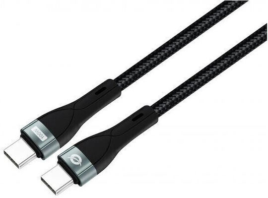 Conceptronic Regular USB 2.0 Cablu USB-C bărbătesc - USB-C 100W Negru 2m (ETTA01B20)
