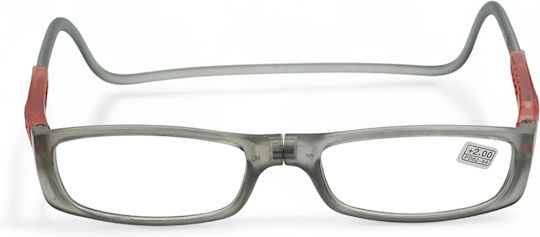 Optosquad Reading Glasses +2.00 with Magnet in Gray color A009-4