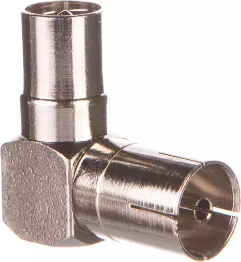Goobay 11391 Coaxial Male to Coaxial Female Converter Silver