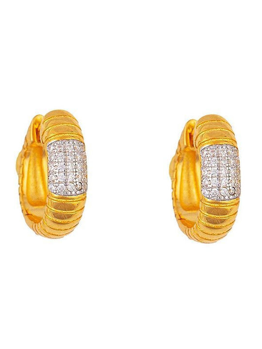 Excite-Fashion Cercei din Argint Placat cu aur cu Pietre Excite-Fashion Cercei din Argint Placat cu aur cu Pietre