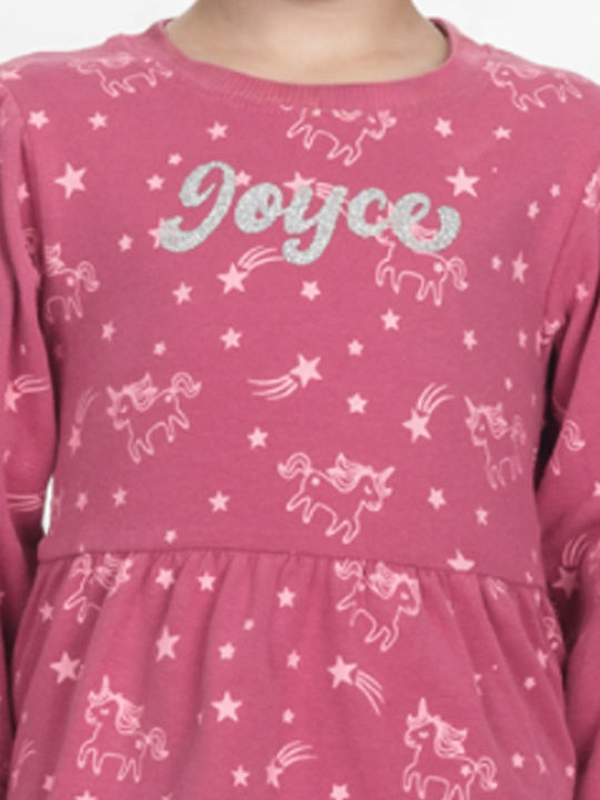 Rochie pentru Copii Mânecă lungă Pink
