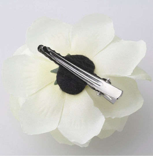 Schwarzes Rosenblume Haarspange Clip Polyantha