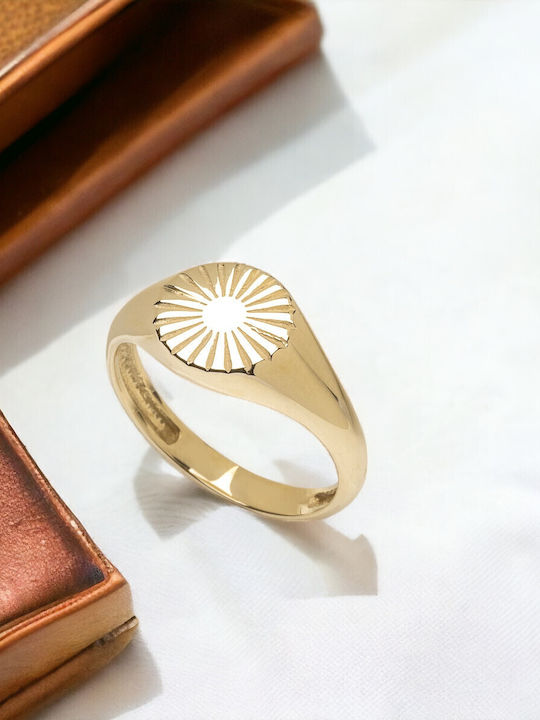 Lunaorocreations Damen Chevalier Ring 14K Gold
