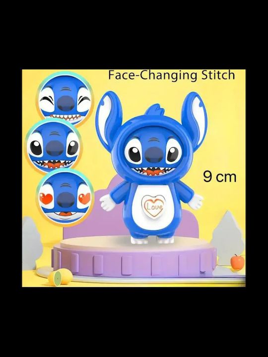 Μπρελόκ Stitch Αλλαγή Προσώπων 9,5cm Μπλε Manz-02-1