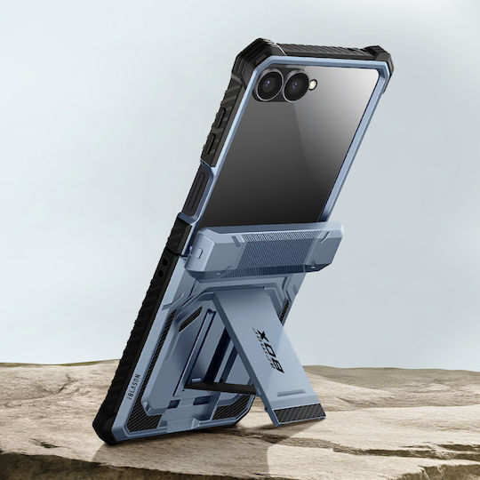 I-blason Case Galaxy Z Flip 7 Armorbox Model Tempered Glass Belt Clip Blue