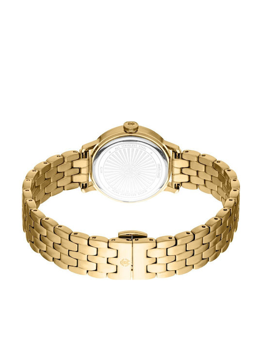 Roberto Cavalli Glam Womens Watch Battery with Gold Metal Bracelet