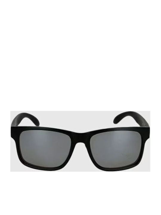 4F Herren Sonnenbrille mit Schwarz Kunststoff Gestell und Gray Polarisiert Linse 4FWMM00ASUNU070-20S
