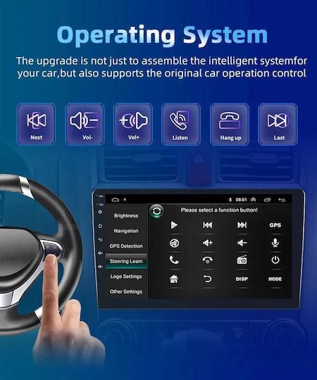 Car Audio System for Suzuki Baleno 2016-2022 (Bluetooth/USB/WiFi/GPS/Apple-Carplay/Android-Auto) with Touch Screen 9"