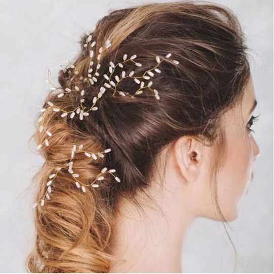 Hair Pin Gold Or Silver Pearls Bride Bridesmaid Tarna