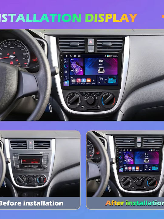 Car Audio System for Suzuki Celerio 2015-2021 (Bluetooth/USB/WiFi/GPS/Apple-Carplay/Android-Auto) with Touch Screen 9"