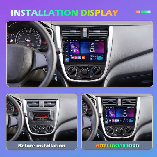 Ηχοσύστημα Αυτοκινήτου για Suzuki Celerio 2015-2021 (Bluetooth/USB/WiFi/GPS/Apple-Carplay/Android-Auto) με Οθόνη Αφής 9"