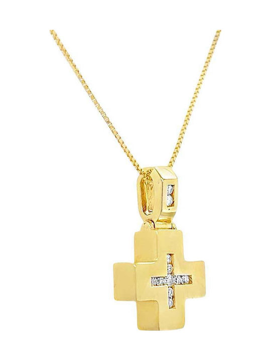 Xryseio Women's Gold Cross 18K