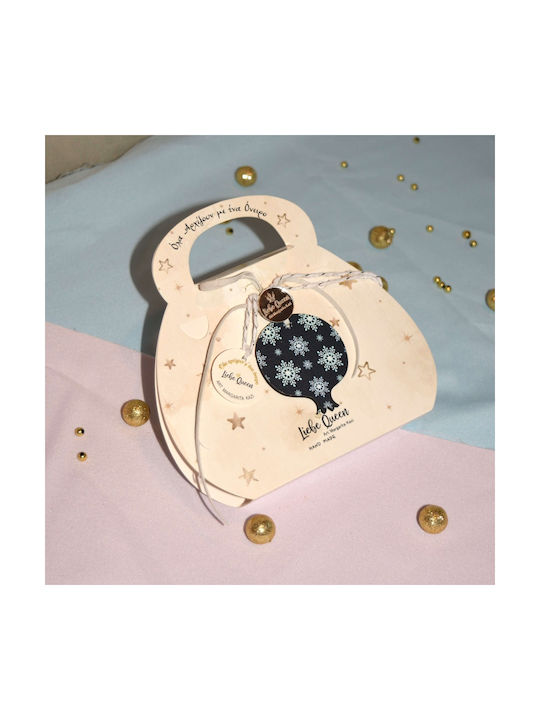 LiebeQueen Handmade Окачен Гоури Нар Черен от Дървο 1бр