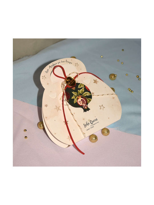 LiebeQueen Handmade Окачен Гоури Нар Черен от Дървο 1бр