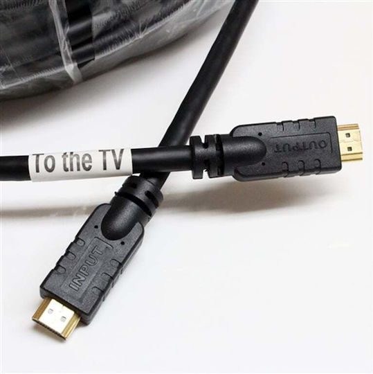 PremiumCord HDMI 1.4 High Speed 1080p 120Hz Cable HDMI male - HDMI male 15m Μαύρο