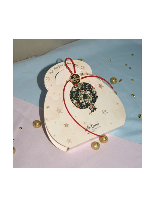 LiebeQueen Handmade Окачен Гоури Нар Черен от Дървο 1бр