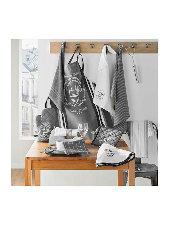 Douceur d'Intérieur Towel from 100% Cotton in Gray Color 2pcs
