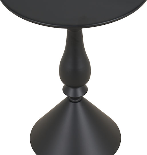 Кръгла Помощна маса Lalou Метална Black Shade Ш40xД40xВ55см.