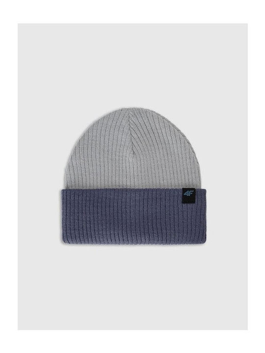 Kids Beanie Knitted Gray