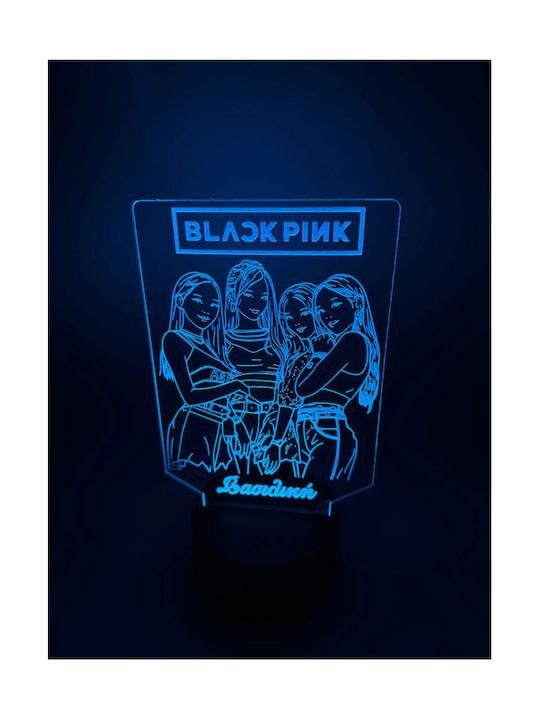 Παιδικό Διακοσμητικό Φωτιστικό Blackpink Μωβ 20x12cm
