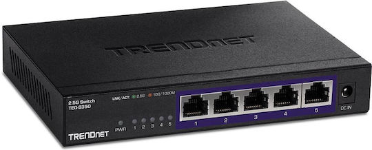 Trendnet TEG-S350 Unmanaged L2 Switch with 5 Gigabit (1Gbps) Ethernet Ports