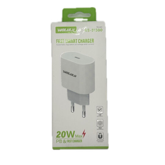 Chengxin Charger Without Cable with USB-C Port 20W Power Delivery Whites (Wolulu)