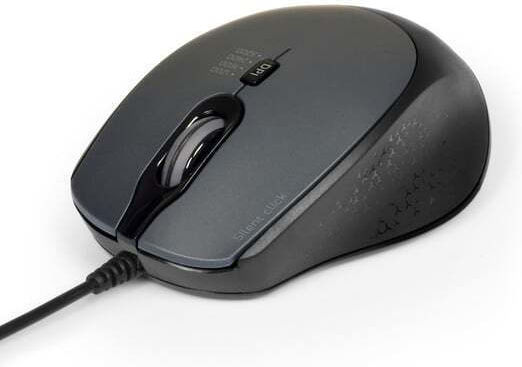 Port Designs Office Pro Silent Ενσύρματο Ποντίκι Μαύρο