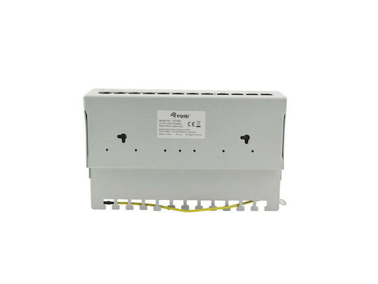 Equip Patch Panel για Rack 1U 10 Θυρών cat6 Γκρι