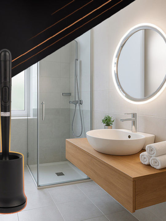 Ceramic Toilet Brush Black
