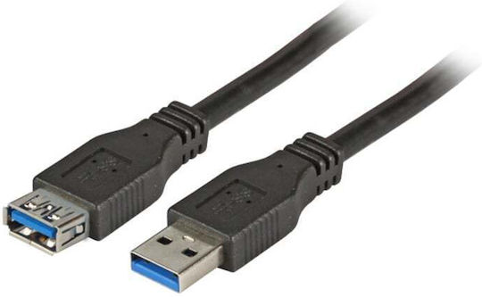 EFB USB 3.0 Cable USB-A male - USB-A female Μαύρο 1.8m K5237.1,8