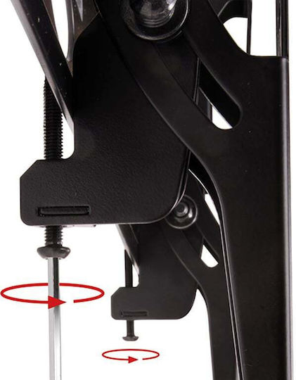 B-Tech BT8424-100/B Βάση Τηλεόρασης Οροφής έως 65" και 50kg Μαύρο