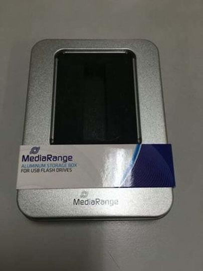 MediaRange Aluminum Storage Box for USB Flash Drives Silver BOX901 (MRBOX901)