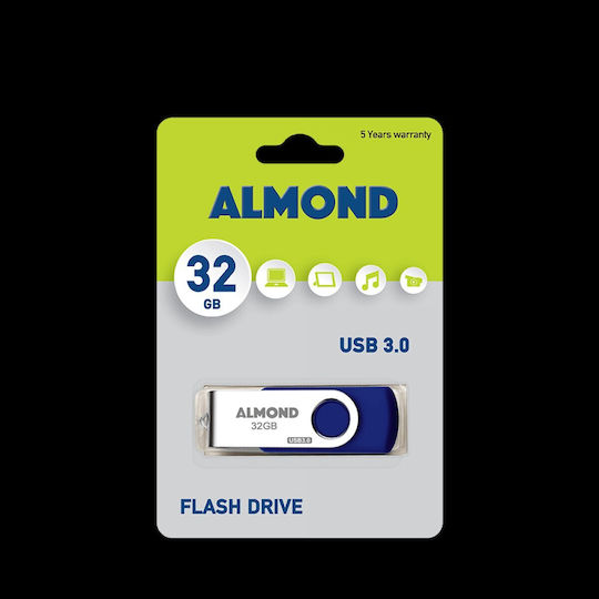 Almond Twister 32ГБ USB 3.0 Стик Син