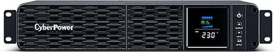 CyberPower CP1200EIPFCRM2U UPS Line-Interactive 1200VA 720W με 8 IEC Πρίζες