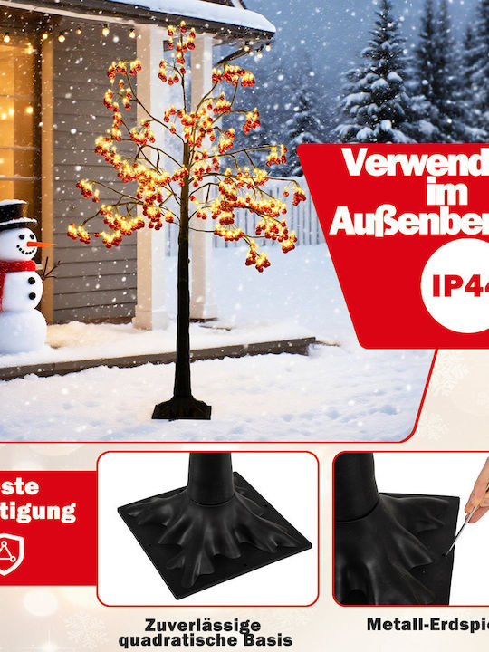 Christmas Tree 150cm with LED Lighting Red