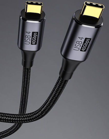 PremiumCord Premiumcord Video Kabel USB Typ-C Männlich - Thunderbolt 3 240W Schwarz 1,2m