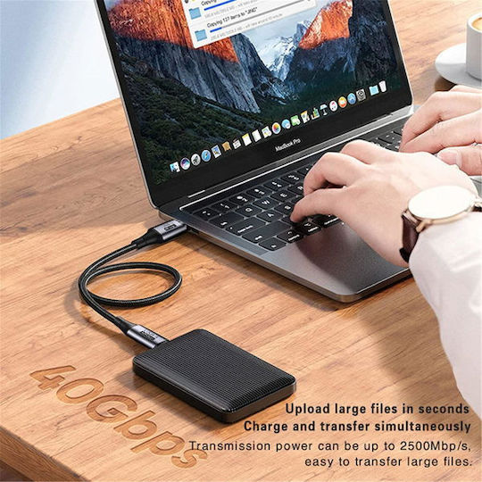 PremiumCord Premiumcord Video Kabel USB Typ-C Männlich - Thunderbolt 3 240W Schwarz 1,2m