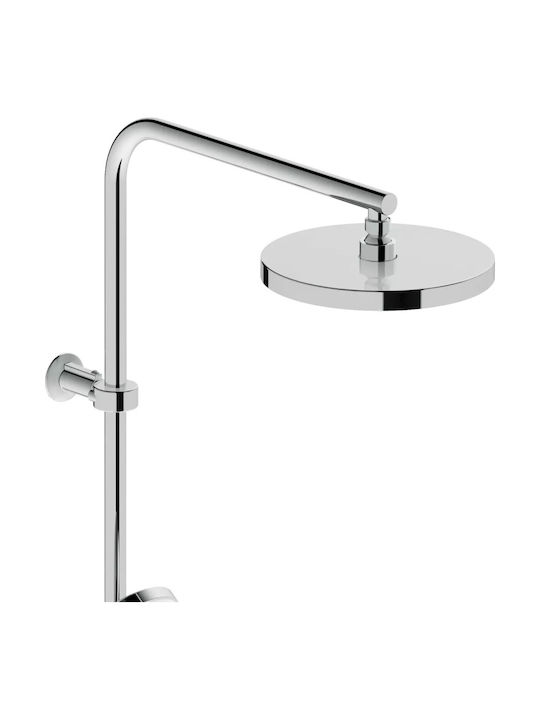 Duravit Στήλη Ντουζ με Μπαταρία Ασημί