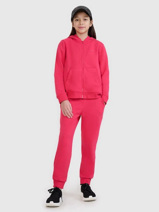 Cardigan pentru copii De bumbac cu Glugă Roz