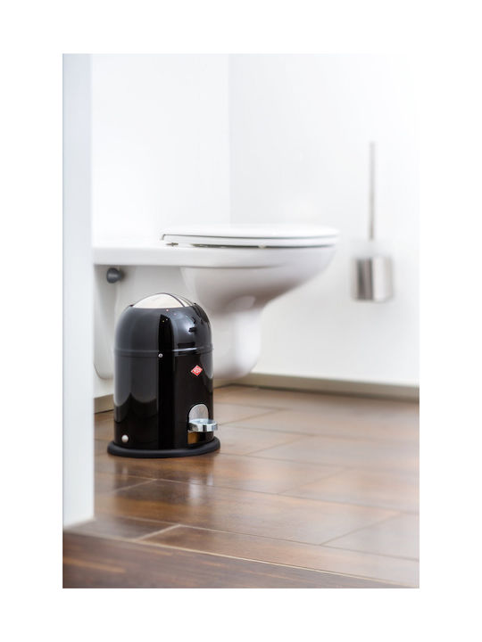 Wesco Coș de Gunoi Plastic Negru 6lt 1buc