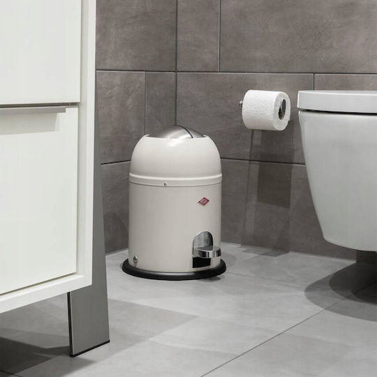 Wesco Wesco Mini Master Mülleimer Kunststoff mit Pedal Weiß 6lt