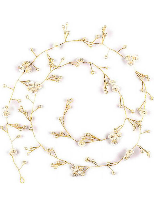 Hair Decoration Silver or Gold Pearls Flowers Jolanta