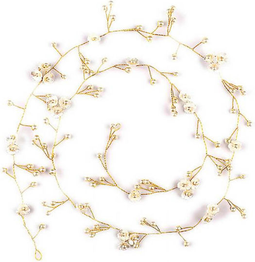 Hair Decoration Silver or Gold Pearls Flowers Jolanta