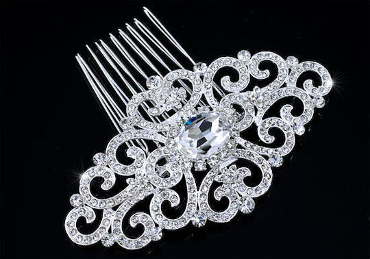Beautiful Elegant Bridal Hair Comb Art Deco Vintage Swarovski Crystals 10 X 5.5 Cm Bonnie