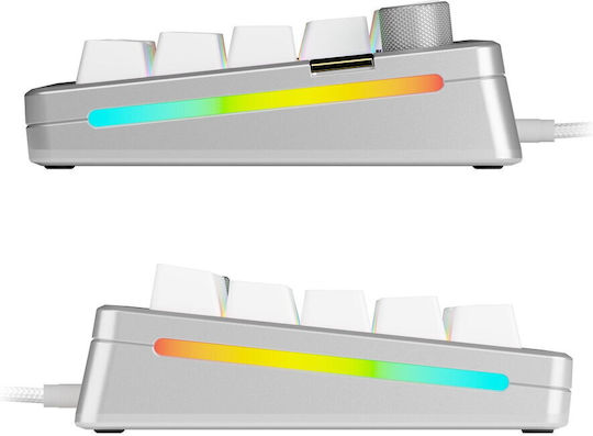 Glorious PC Gaming Race GMMK 3 Hall Effect Gaming Keyboard 65% with RGB lighting (English US) Silver