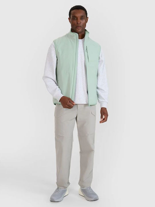 Sleeveless 3 in 1 Winter Jacket Waterproof and Windproof Green