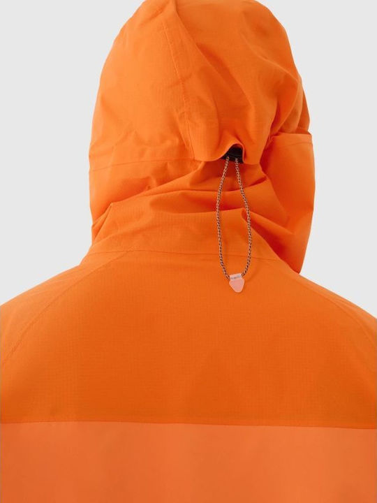 Trekking Winter Jacke Hardshell Wasserdicht und Winddicht Orange